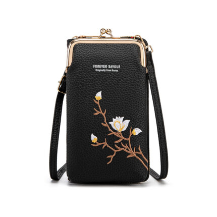 Women's Crossbody Embroidery Phone Bag Wallet